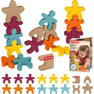 Wood Montessori Toy Stacking Shapes